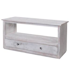 MCW KAVIARENSKÝ STOLÍK SHABBY--LOOK kvádrový biely vyobraziť