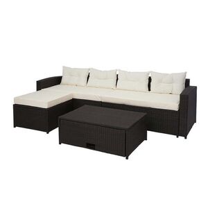 MCW POLY-RATTAN SÚPRAVA Hnedá, béžová vyobraziť