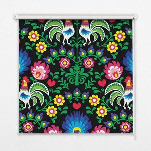 TULUP VNÚTORNÁ roleta - okenná roleta - roleta - 120x140 cm - Farebné kohúty vyobraziť