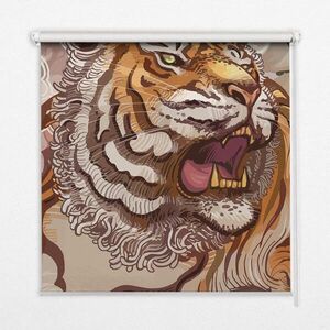 TULUP VNÚTORNÁ roleta - okenná roleta - roleta - 100x180 cm - Tiger v kvetoch vyobraziť