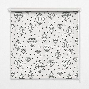 TULUP VNÚTORNÁ roleta - okenná roleta - roleta - 100x180 cm - Ťahané diamanty vyobraziť