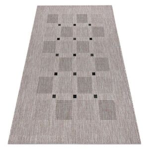rugsX KOBEREC SIZAL FLOORLUX 20079 štvorce strieborná / čierna 160/230 cm vyobraziť