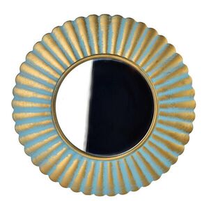 Mondex DEKORATÍVNE ZRKADLCO Daz Turquoise 40/40/3 cm drevo vyobraziť