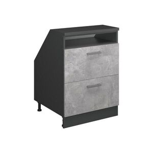 Vicco KUCHYNSKÁ SKRIŇA PRE ŠIKMÉ STRECHY R-Line betón 60 cm s 2 zásuvkami, korpus skrine hĺbka 60 cm vyobraziť
