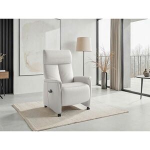 Sit & More RELAXAČNÉ KRESLO, koža, biela vyobraziť