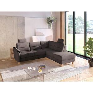 Sit & More ROHOVÁ SEDAČKA, textil, tmavohnedá vyobraziť
