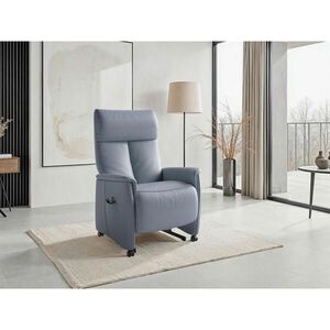 Sit & More RELAXAČNÉ KRESLO, koža, sivomodrá vyobraziť