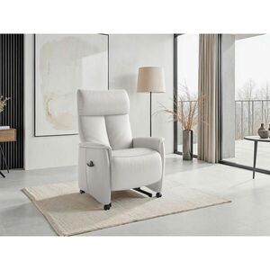 Sit & More RELAXAČNÉ KRESLO, koža, biela vyobraziť