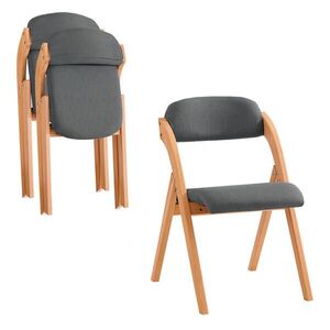 SoBuy 2 skladacie sedačky 59x47.5x76.99cm Klasický vyobraziť