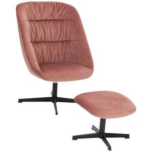 MID.YOU KRESLO – SADA, textil, koralová vyobraziť