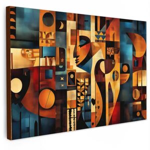 MuchoWow OBRAZ NA PLÁTNE Čísla - Abstrakt - Symboly 120x80 cm vyobraziť
