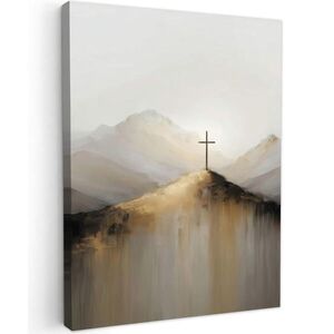 MuchoWow OBRAZ NA PLÁTNE Hills - Abstrakt - Cross - kresťanstvo 30x40 cm vyobraziť