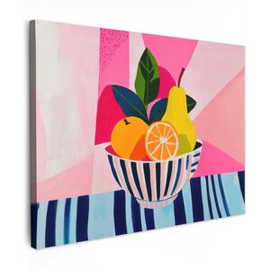 MuchoWow OBRAZ NA PLÁTNE Ovocie - abstraktné pozadie - ružové 80x60 cm vyobraziť