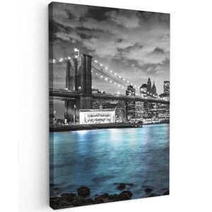MuchoWow OBRAZ NA PLÁTNE New York - panoráma - mesto - modrá 60x90 cm vyobraziť