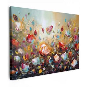 MuchoWow OBRAZ NA PLÁTNE Kvety - Umenie - Príroda - Olejomaľba 40x30 cm vyobraziť