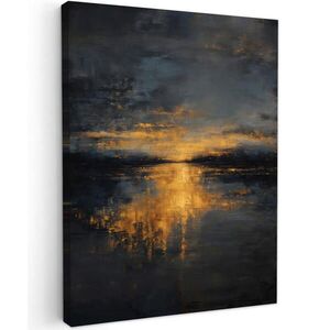 MuchoWow OBRAZ NA PLÁTNE Zlatý odraz na vode 30x40 cm vyobraziť