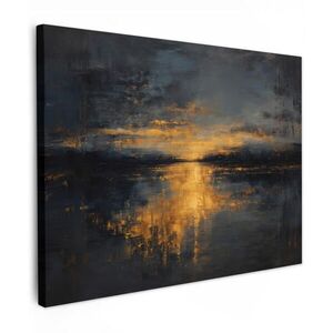 MuchoWow OBRAZ NA PLÁTNE Zlatý odraz na vode 80x60 cm vyobraziť