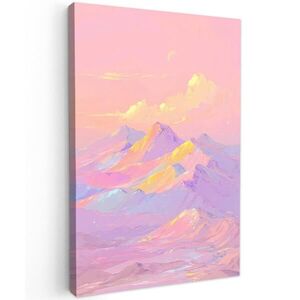 MuchoWow OBRAZ NA PLÁTNE Vrcholy hôr - Oblaky - Zasnené 60x90 cm vyobraziť