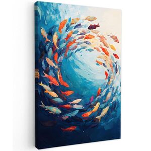 MuchoWow OBRAZ NA PLÁTNE More - ryby - farebné - dynamické 40x60 cm vyobraziť
