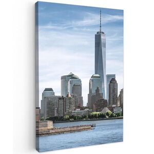 MuchoWow OBRAZ NA PLÁTNE New York - Socha slobody - voda 80x120 cm vyobraziť