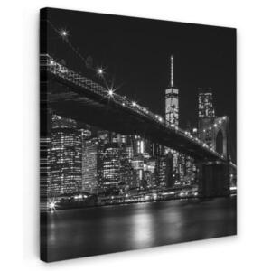 MuchoWow OBRAZ NA PLÁTNE New York - Brooklyn - most 20x20 cm vyobraziť