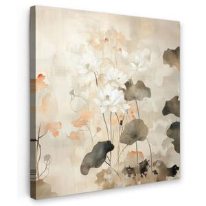MuchoWow OBRAZ NA PLÁTNE Kvety - Japonsko - Wabi sabi 50x50 cm vyobraziť