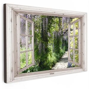 MuchoWow OBRAZ NA PLÁTNE Vistéria - Kvety - Pohľad - Strom - Jar 60x40 cm vyobraziť
