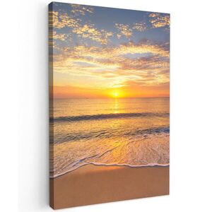 MuchoWow OBRAZ NA PLÁTNE Pláž - Západ slnka - More 40x60 cm vyobraziť