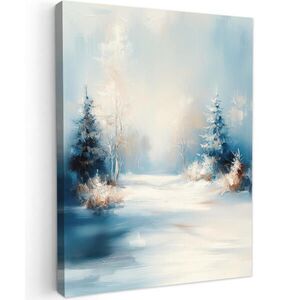 MuchoWow OBRAZ NA PLÁTNE Les – Zima – Príroda – Abstrakt – Sneh 60x80 cm vyobraziť