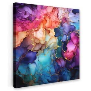 MuchoWow OBRAZ NA PLÁTNE Mramor - Farebné - Abstraktné 20x20 cm vyobraziť
