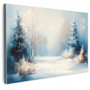 MuchoWow OBRAZ NA PLÁTNE Les – Zima – Príroda – Abstrakt – Sneh 30x20 cm vyobraziť