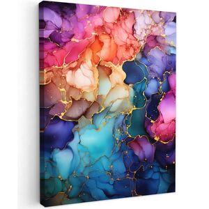 MuchoWow OBRAZ NA PLÁTNE Mramor - Farebné - Abstraktné 30x40 cm vyobraziť