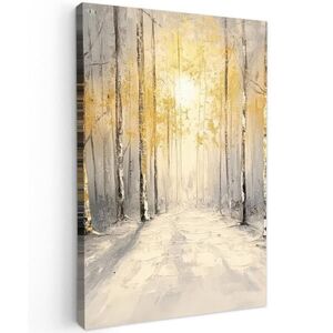MuchoWow OBRAZ NA PLÁTNE Zima - Abstraktné - Sneh - Príroda - Slnko 80x120 cm vyobraziť