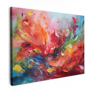 MuchoWow OBRAZ NA PLÁTNE Olejomaľba - Umenie - Abstraktné - Farebné 40x30 cm vyobraziť