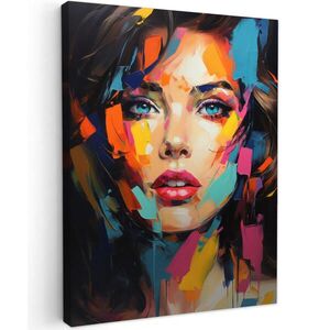 MuchoWow OBRAZ NA PLÁTNE Žena - Portrét - Farebné - Umenie 30x40 cm vyobraziť