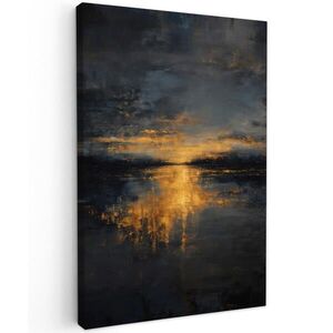 MuchoWow OBRAZ NA PLÁTNE Zlatý odraz na vode 60x90 cm vyobraziť
