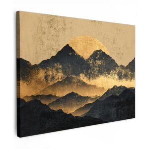 MuchoWow OBRAZ NA PLÁTNE Zlaté hory pri mesačnom svite 40x30 cm vyobraziť