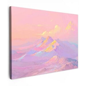 MuchoWow OBRAZ NA PLÁTNE Vrcholy hôr - Oblaky - Zasnené 80x60 cm vyobraziť