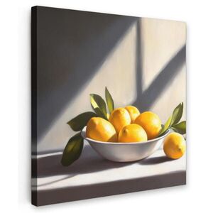 MuchoWow OBRAZ NA PLÁTNE Citróny - Zátišie - Žltá 50x50 cm vyobraziť