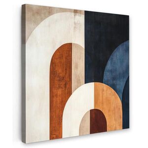 MuchoWow OBRAZ NA PLÁTNE Abstraktné - Tvary - Tmavo modrá 50x50 cm vyobraziť