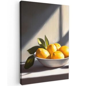MuchoWow OBRAZ NA PLÁTNE Citróny - Zátišie - Žltá 40x60 cm vyobraziť