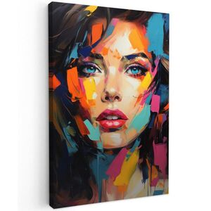 MuchoWow OBRAZ NA PLÁTNE Žena - Portrét - Farebné - Umenie 60x90 cm vyobraziť