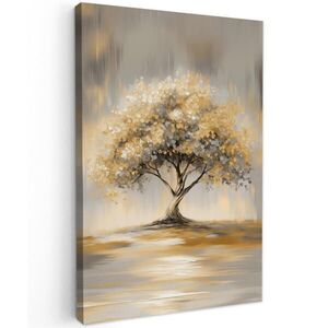 MuchoWow OBRAZ NA PLÁTNE Maľba - Strom - Abstraktné - Listy 80x120 cm vyobraziť