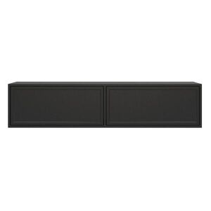 Selsey TV stolík závesný s 2 dvierkami, Čierny, 140cm vyobraziť