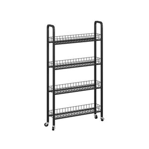 Vicco MOBILNÝ PODSTAVEC Rolivo čierna 58 x 15 cm so 4 priehradkami vyobraziť