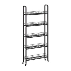 Vicco MOBILNÝ PODSTAVEC Rolivo čierna 58 x 15 cm s 5 priehradkami vyobraziť