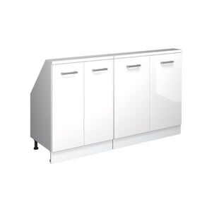 Vicco KUCHYNSKÁ SKRIŇA PRE ŠIKMÉ STRECHY R-Line Biely vysoký lesk 140 cm Súprava 2 vyobraziť