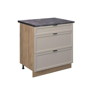 Vicco KUCHYNSKÁ SPODNÁ SKRINKA Fame-Line GreyBeige 80 cm s 3 zásuvkami, AP antracit vyobraziť