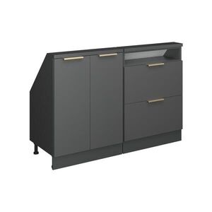 Vicco KUCHYNSKÁ SKRIŇA PRE ŠIKMÉ STRECHY R-Line Antracitové zlato 120 cm Súprava 2 vyobraziť