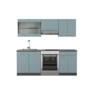 Vicco KUCHYNKA R-Line Modrošedá/antracitová 200 cm bez pracovnej dosky vyobraziť